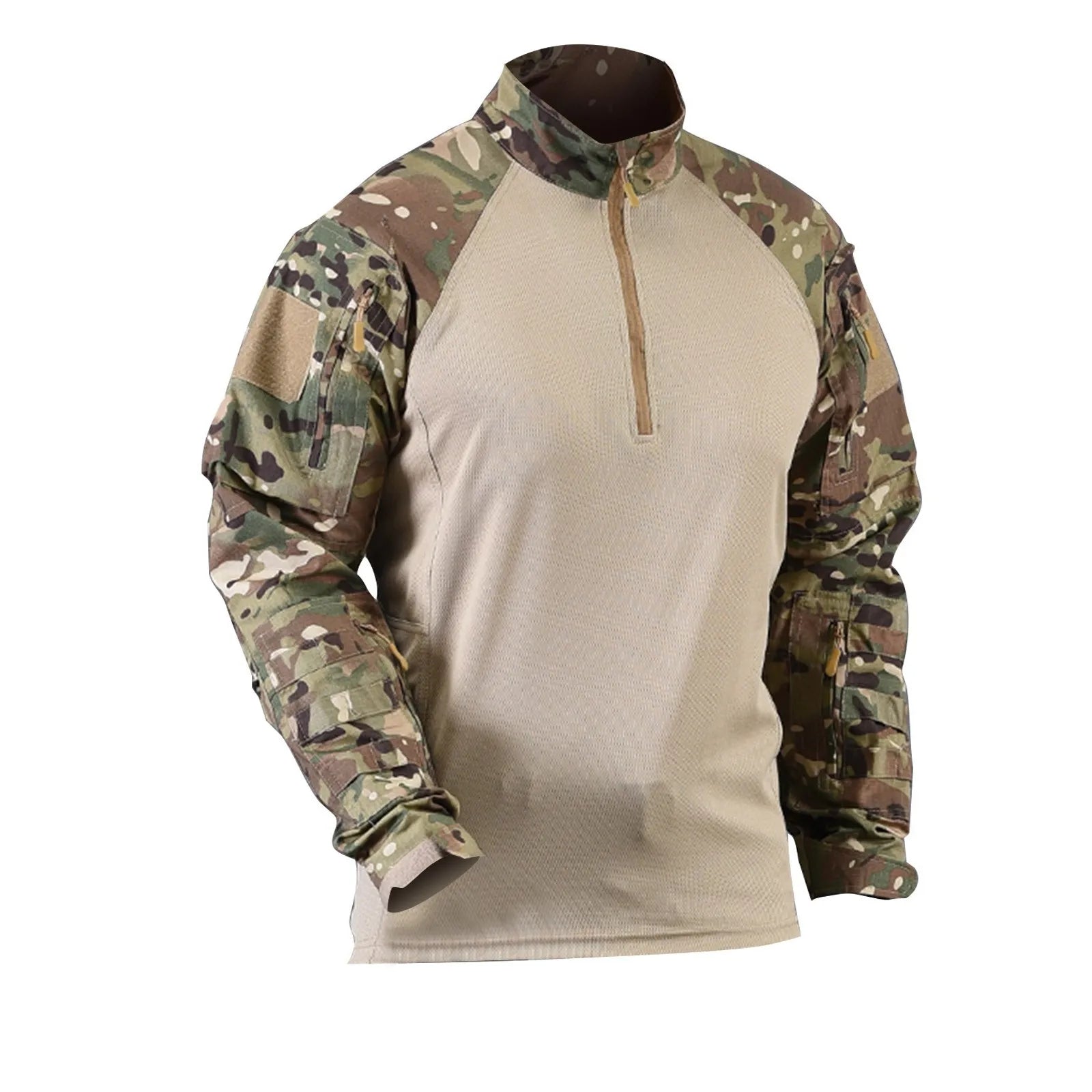 American-style camouflage tactical training uniform men's long-sleeved top outdoor CS mountaineering resistant combat uniform