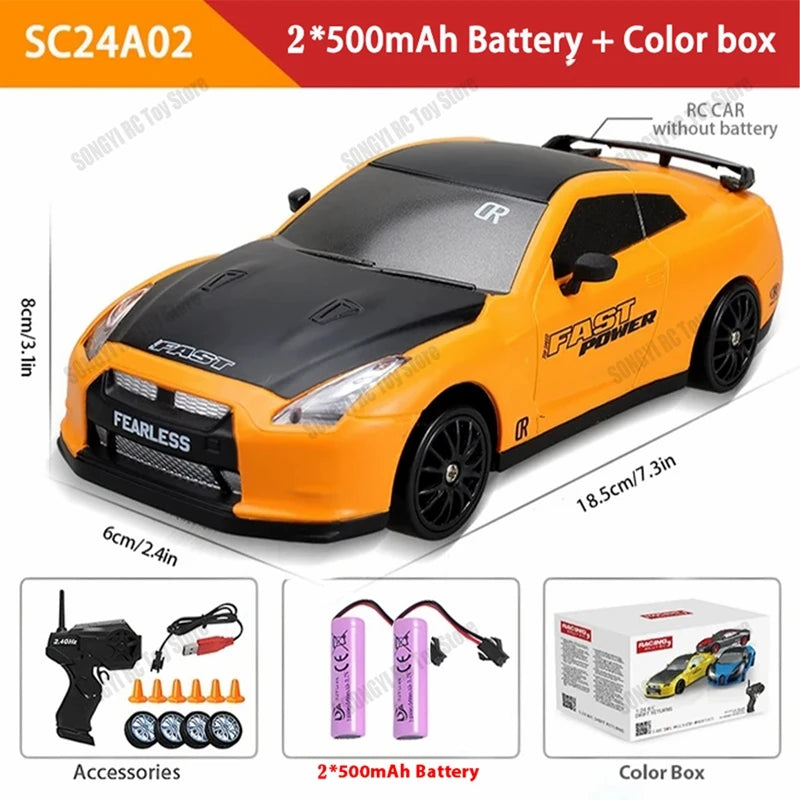 4WD RC Car Remote Control Cars 2.4G Radio High Speed Drift Racing  1:24 High Speed Truck RTR Vehicle Toy Gift for Kids Children