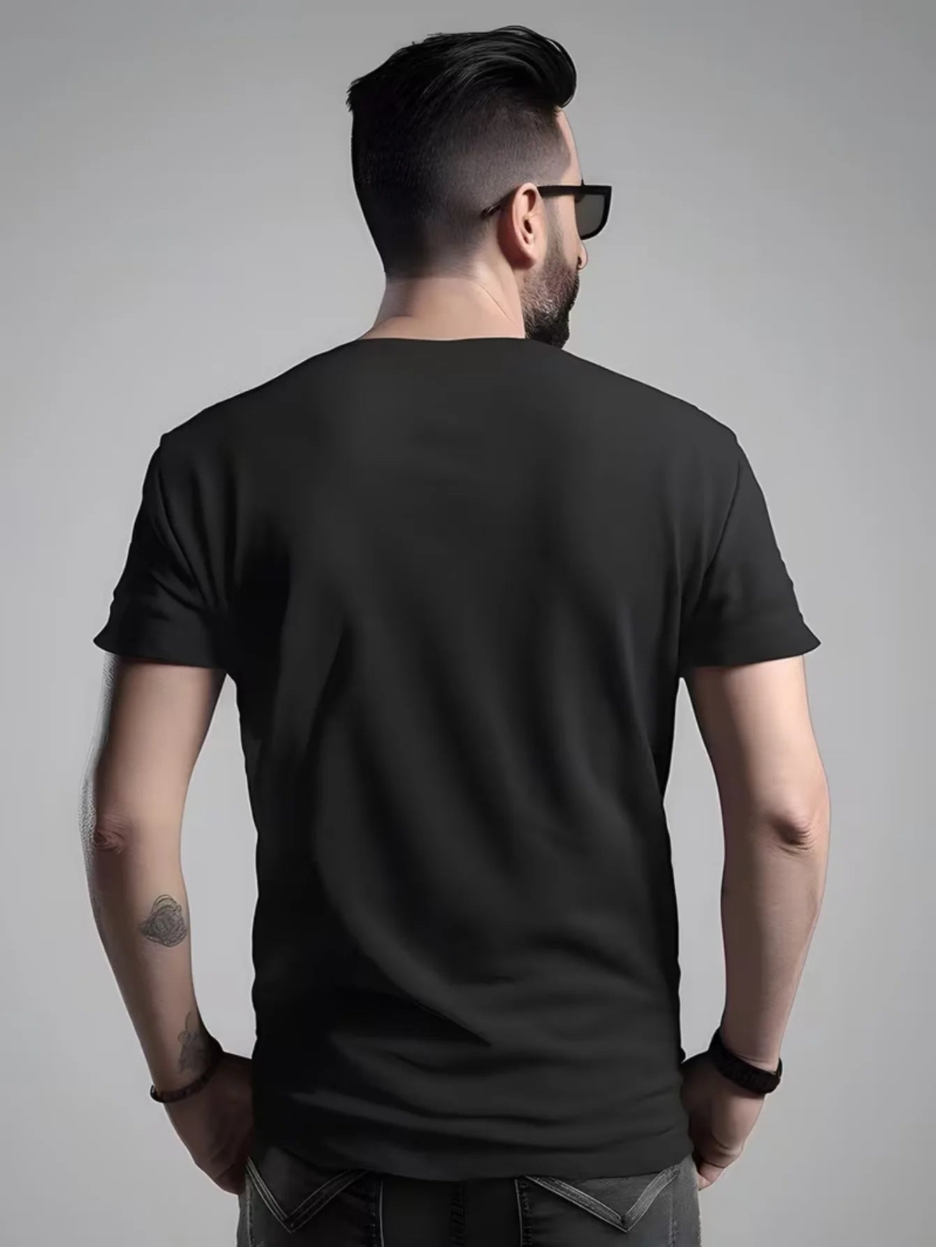 Men's Casual Fashion Style Short Sleeve T-Shirt with Limited Edition Letter Print